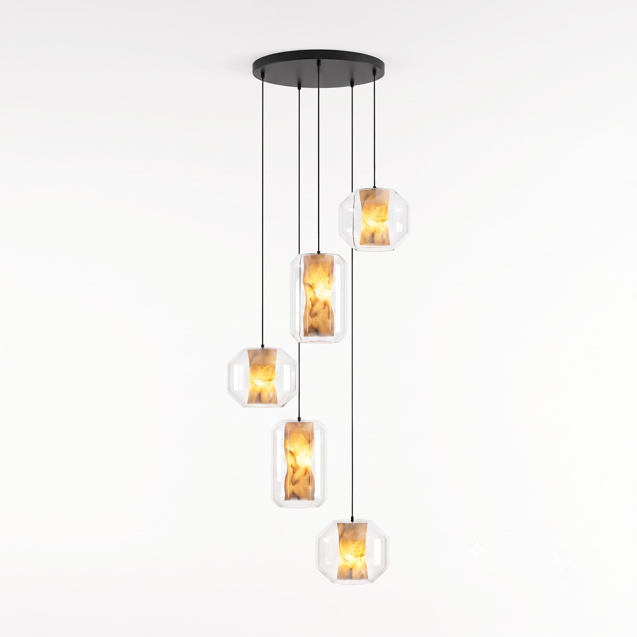 Edenborne Alabaster Glass Cylinder Pendant Light