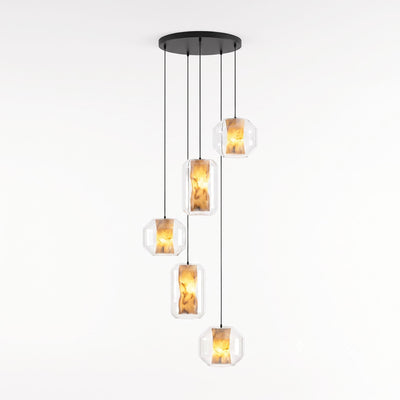 Edenborne Alabaster Glass Cylinder Pendant Light