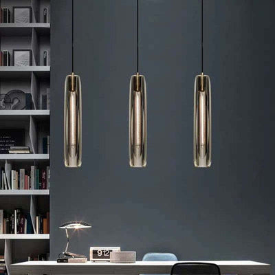 Arisha Brass Designer LED Glass Pendant Lamp - Neutral Decor