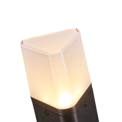 Seaan Sensor Torchiere Aluminum Outdoor Floor Lamp