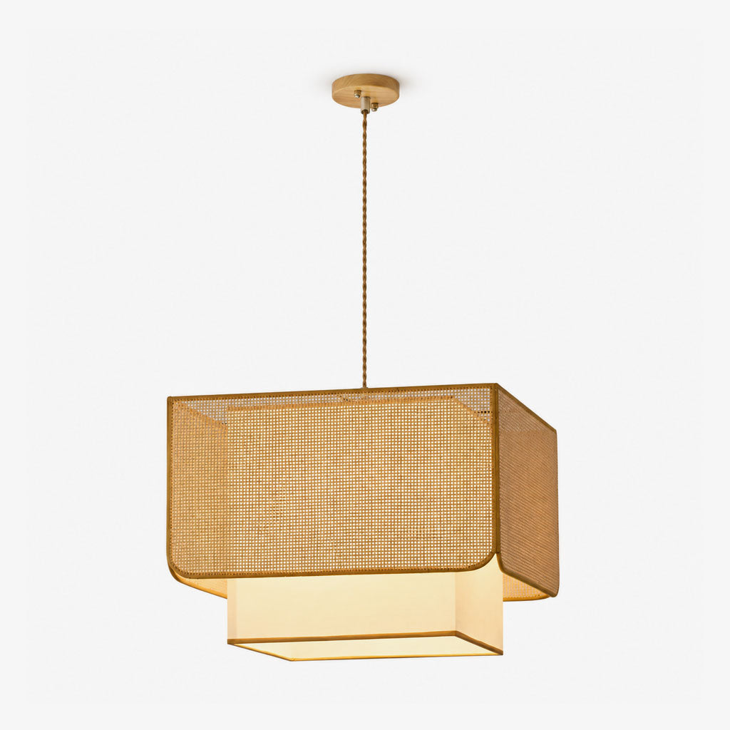 Yarrowford Woven Rattan Pendant Lamp