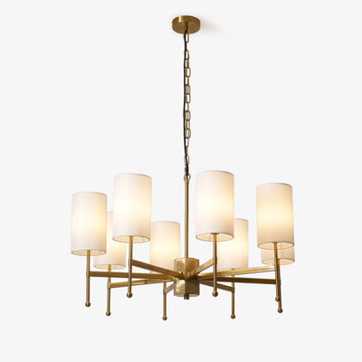 Ulcarisra Traditional Vintage Brass Fabric Chandelier