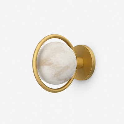 Alberira Ring Alabaster Wall Lamp