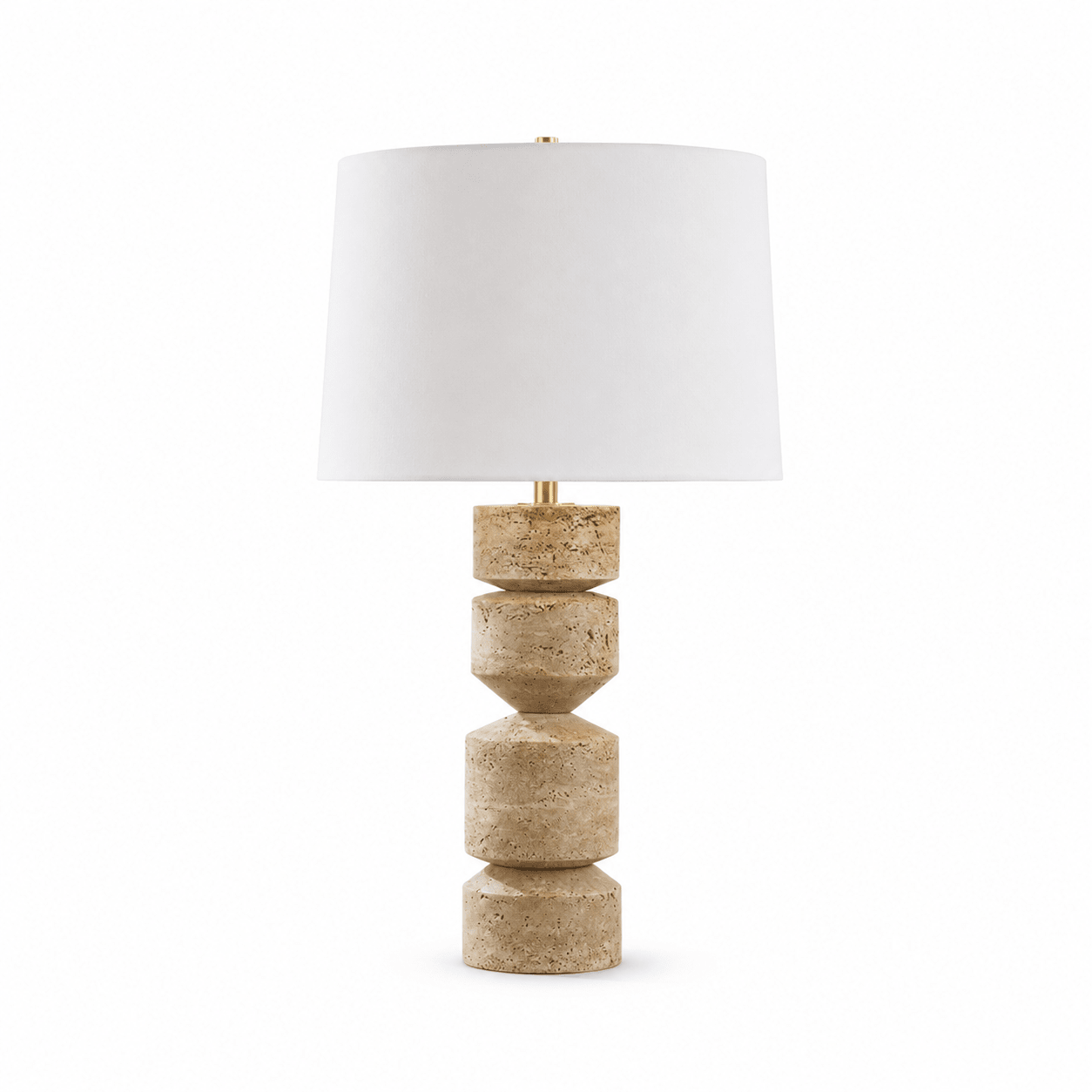 Tessara Travertine Table Lamp