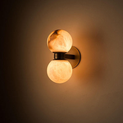Lumenor Alabaster Celestia Orb Wall Light