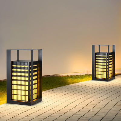 Laughter Unique Industrial Marble Outdoor Pathway Lantern