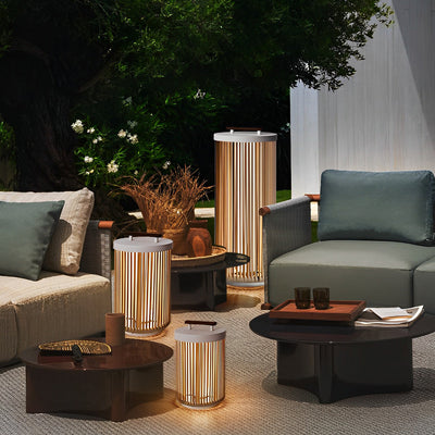 Lamont Handmade LED Modern Portable Steel Outdoor Lanterns