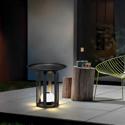 Trimx Classic Set of Iron Outdoor Table Floor Lamp