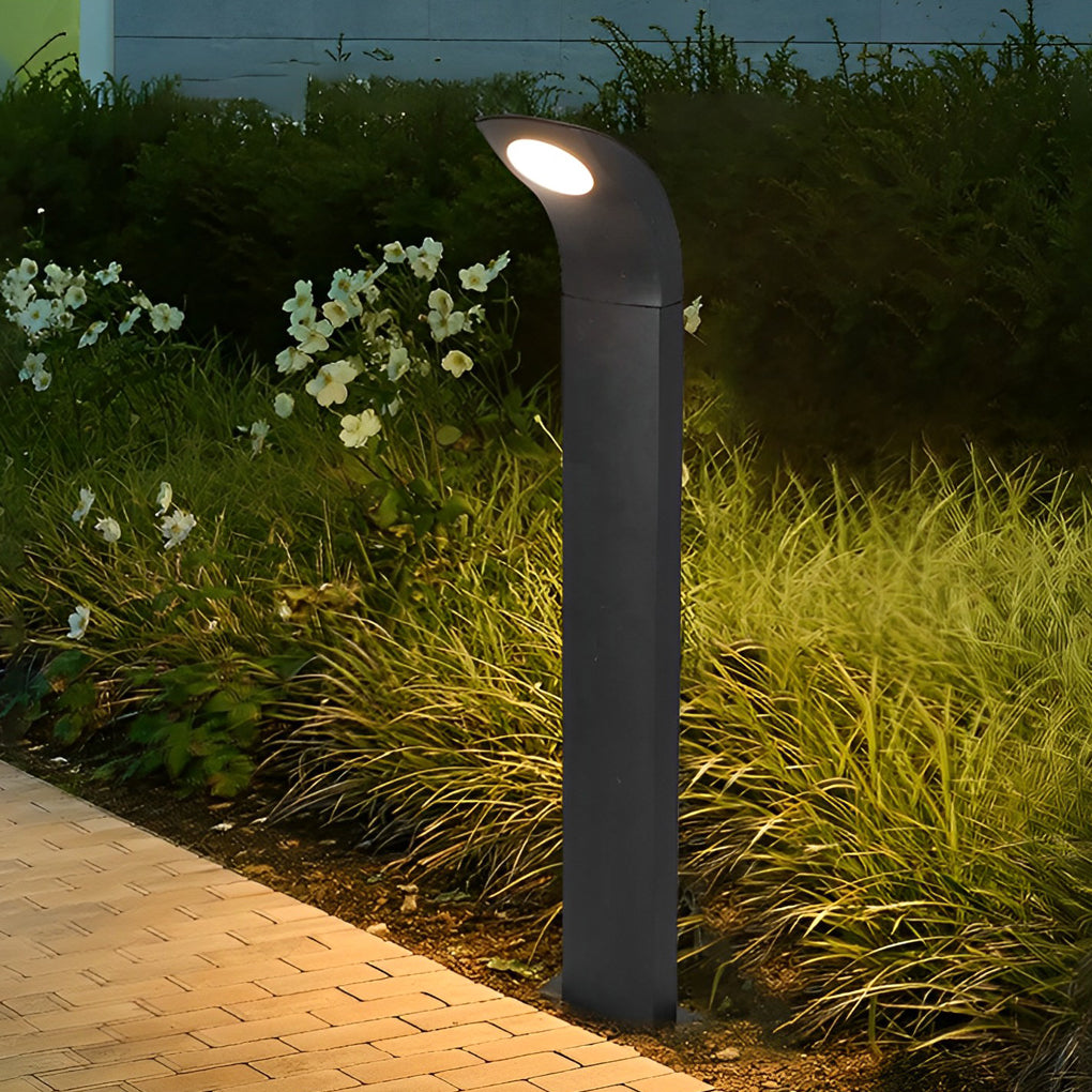 Vance Curved Head LED Aluminum Outdoor Pathway Lights