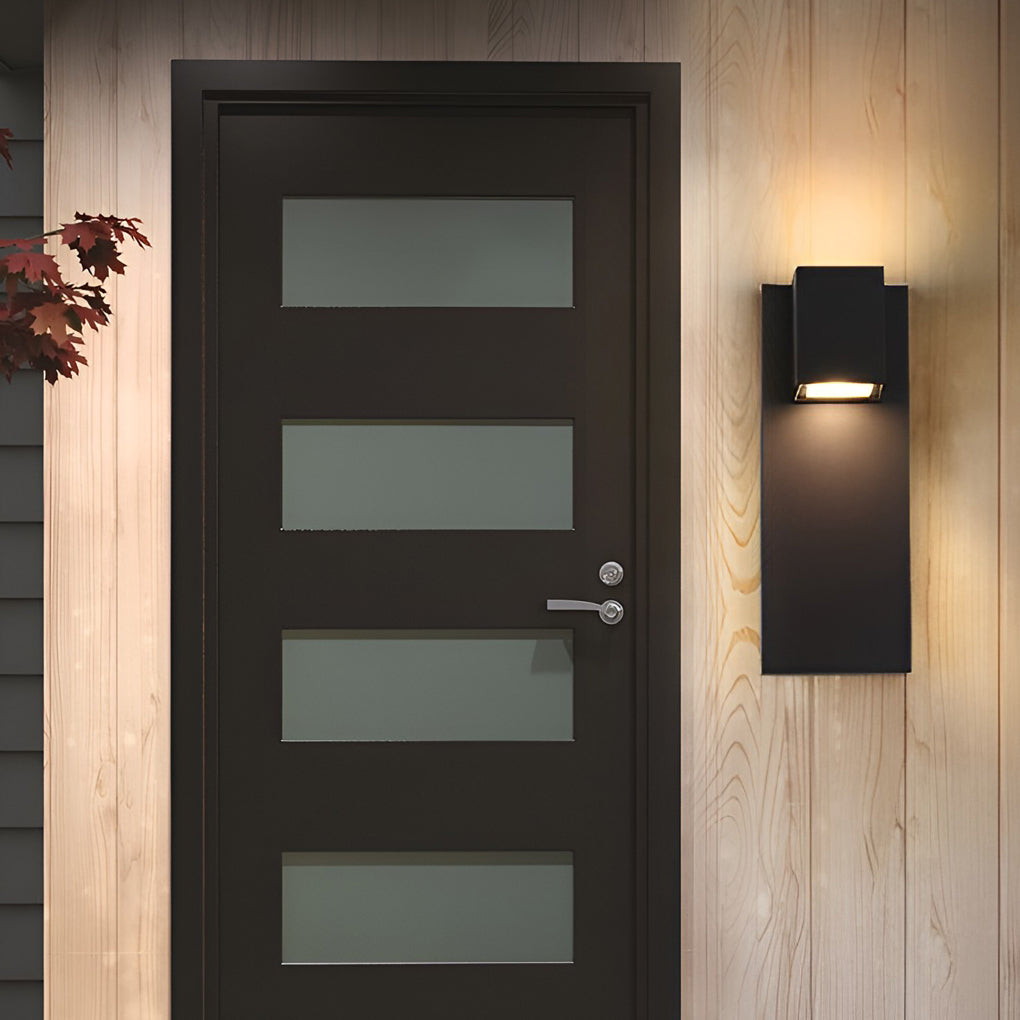 Eriny Square LED Modern Aluminum Outdoor Wall Sconce Light