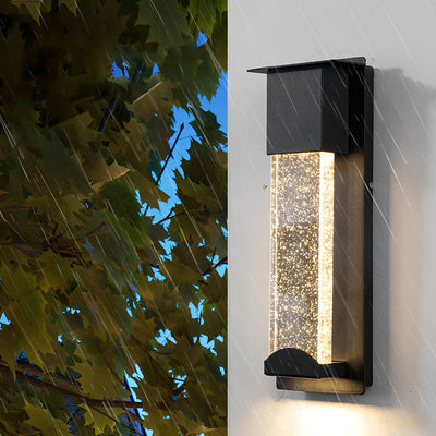 Patricia Minimalist Bubble LED Glass Outdoor Wall Lamp