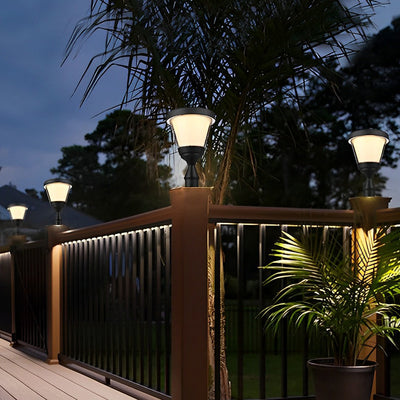 Nssia LED Modern Aluminum Outdoor Post Pillar Lights