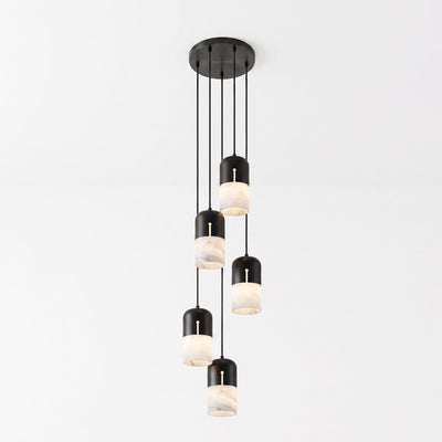 Silas Alabaster Duotone Capsule Pendant Lamp