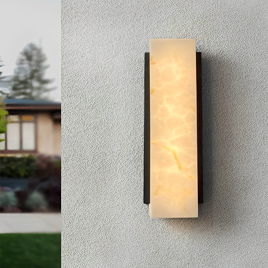 Felcia Rectangular Metal LED Modern Steel Outdoor Wall Lights