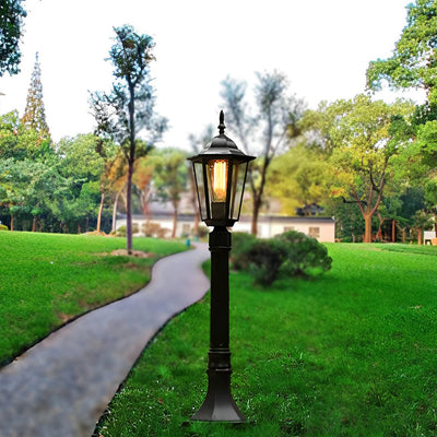 Gemsne Elegant Traditional Aluminum Outdoor Post Path Light
