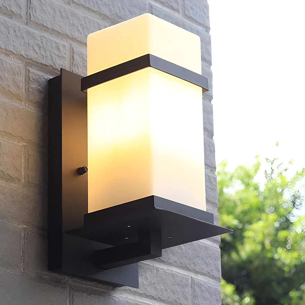 Hanna Modern Minimalist Metal Outdoor Wall Lights