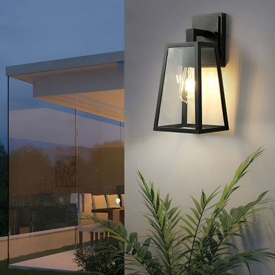 Larissa Trapezoidal LED Vintage Iron Outdoor Wall Light