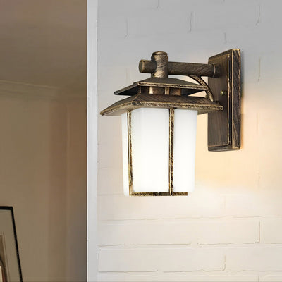 Great Vintage European Aluminum Outdoor Wall Sconces