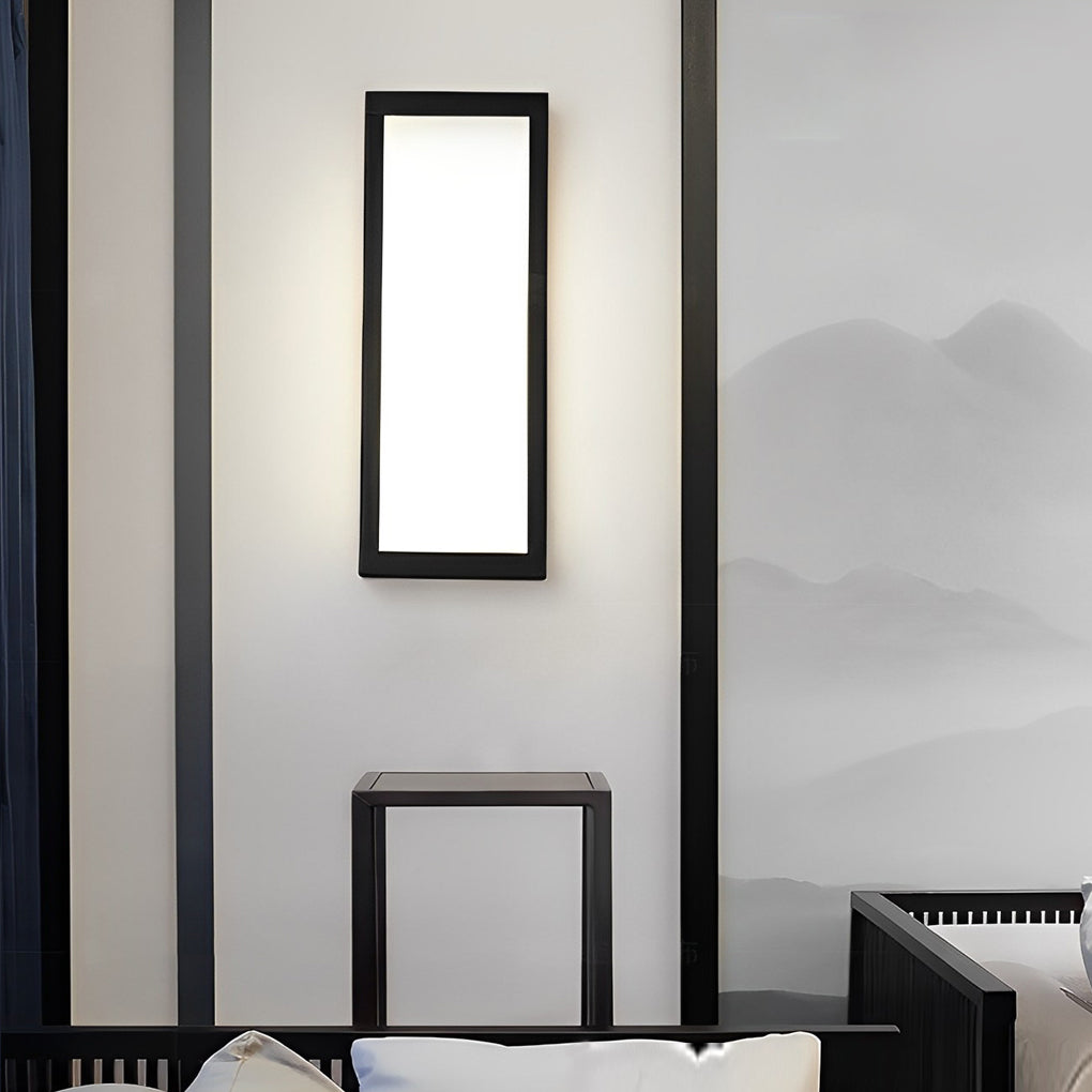 Wealy Rectangular LED Modern Iron Outdoor Exterior Light Wall Lamp