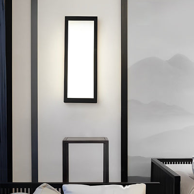 Wealy Rectangular LED Modern Iron Outdoor Exterior Light Wall Lamp