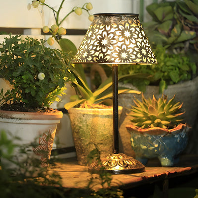 Winon Hollow LED Moroccan Iron Outdoor Floor Lamps