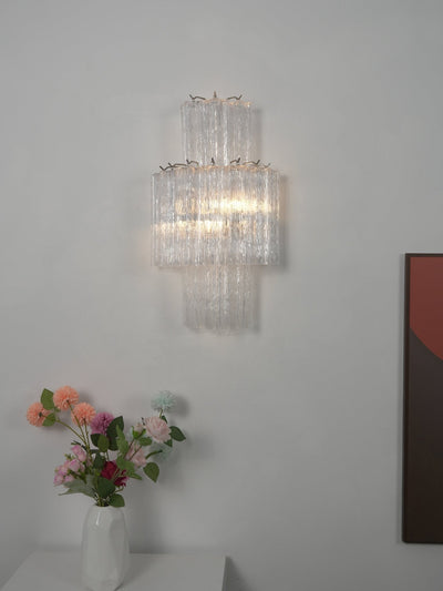 Celeriella Glacier Tier Glass Wall Light
