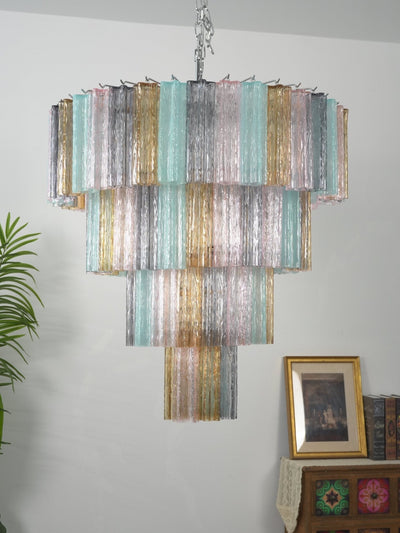 Kobi Eclat Elegant Colorful Glass Prism Chandelier