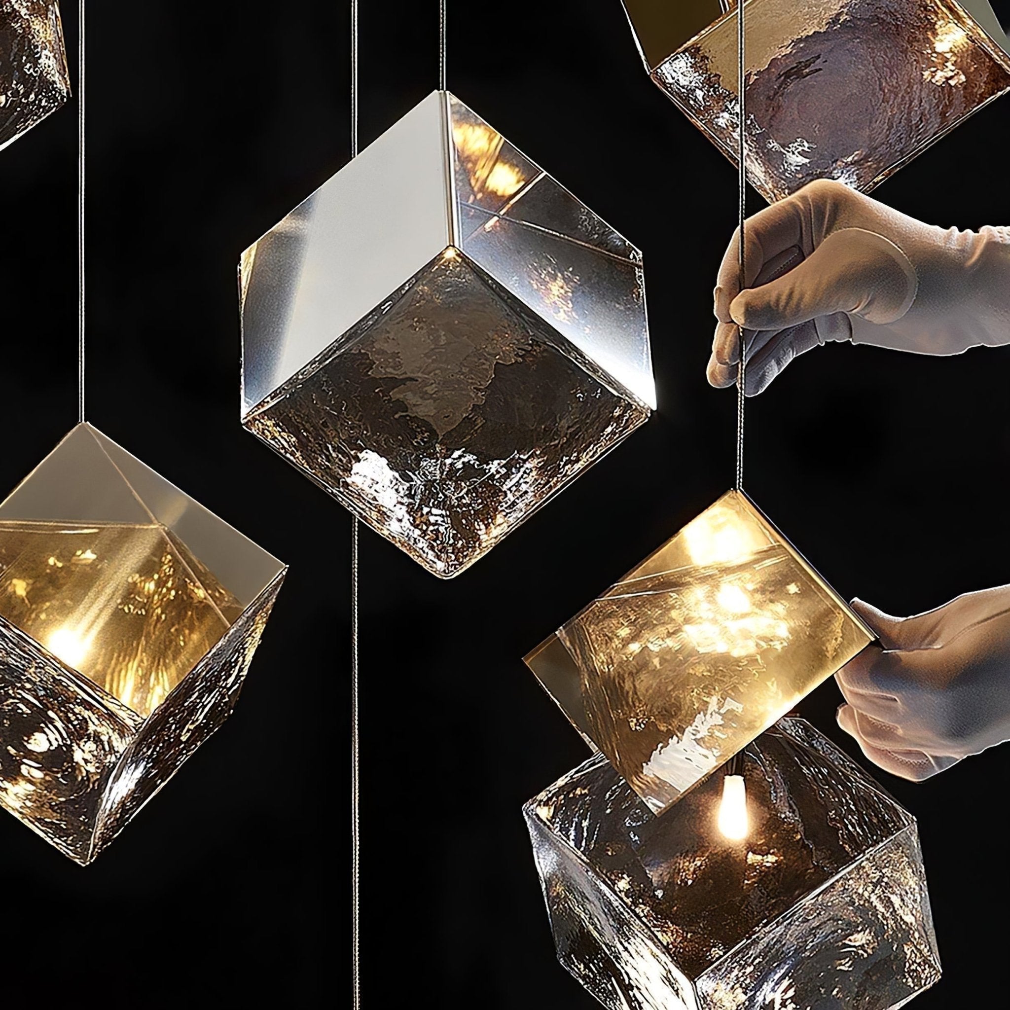 Prismatic Vapor Chandelier