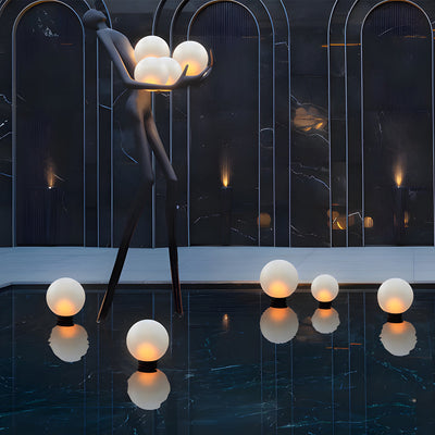 Edwin Moon Round Modern Outdoor Light