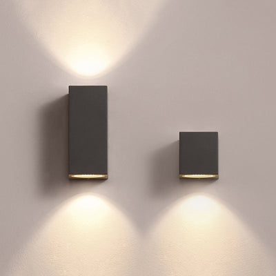 Ray Minimalist Square Outdoor Wall Lamp - Neutral Decor