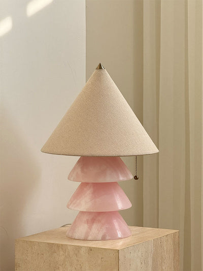 Pyramid Retro Marble Table Lamp