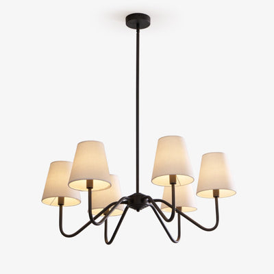 Aurvarira Lumos Classic Black Fabric Chandelier