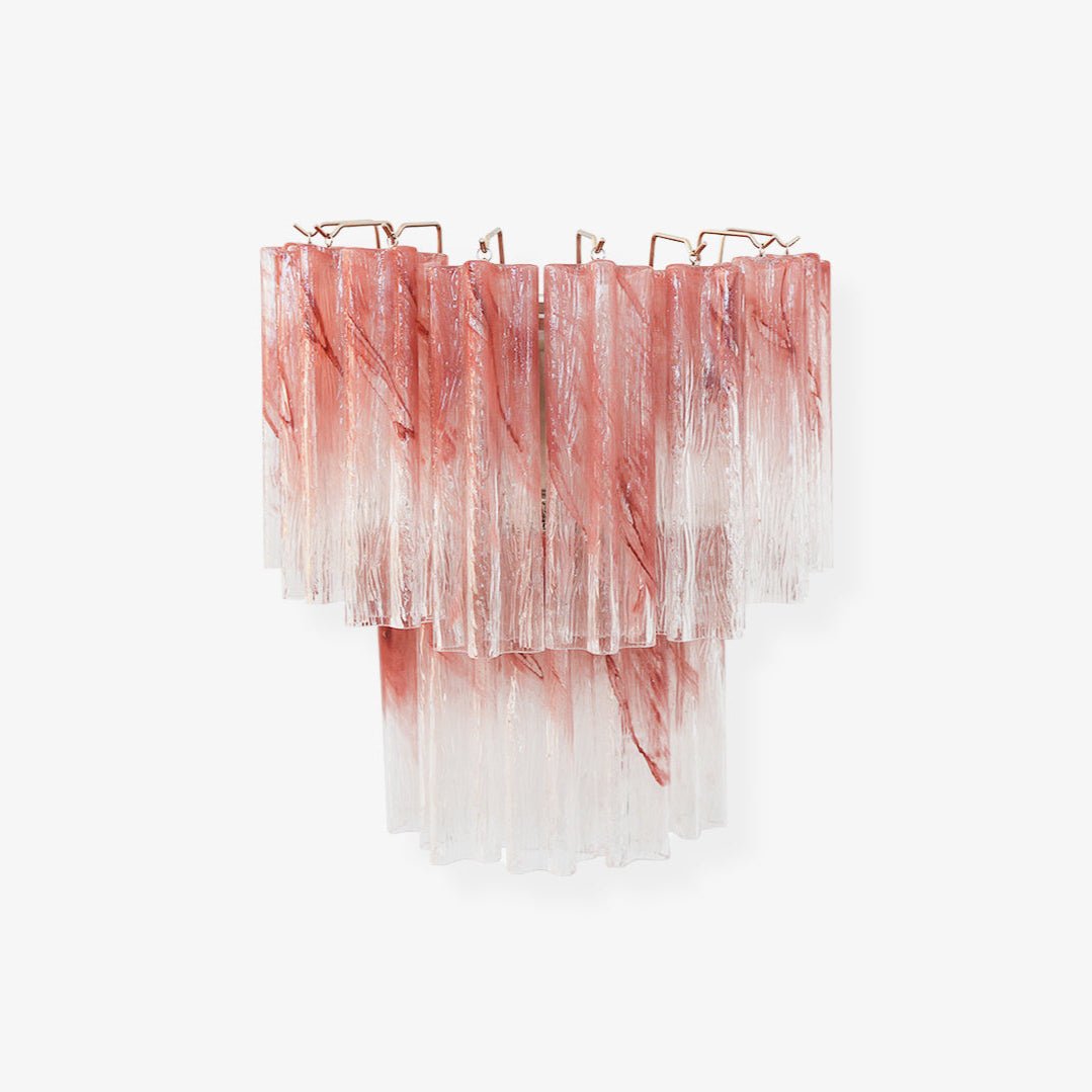 Lioreeria Wall Light Rose Glass Blades Romantic Watercolor