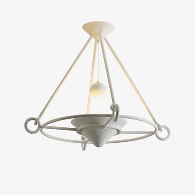 Sculptural Plaster Chandelier