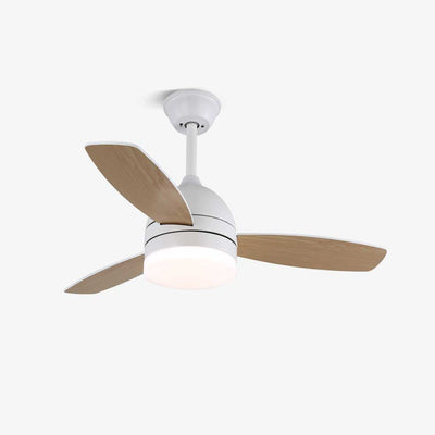 Selena Minimalist Wood Ceiling Fan Light
