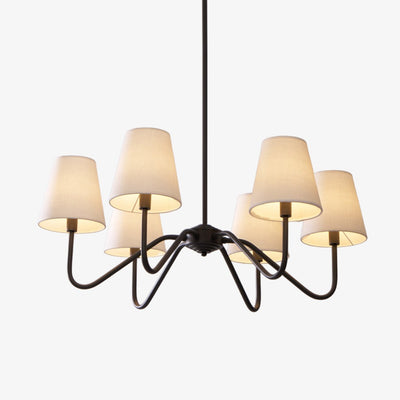 Aurvarira Lumos Classic Black Fabric Chandelier