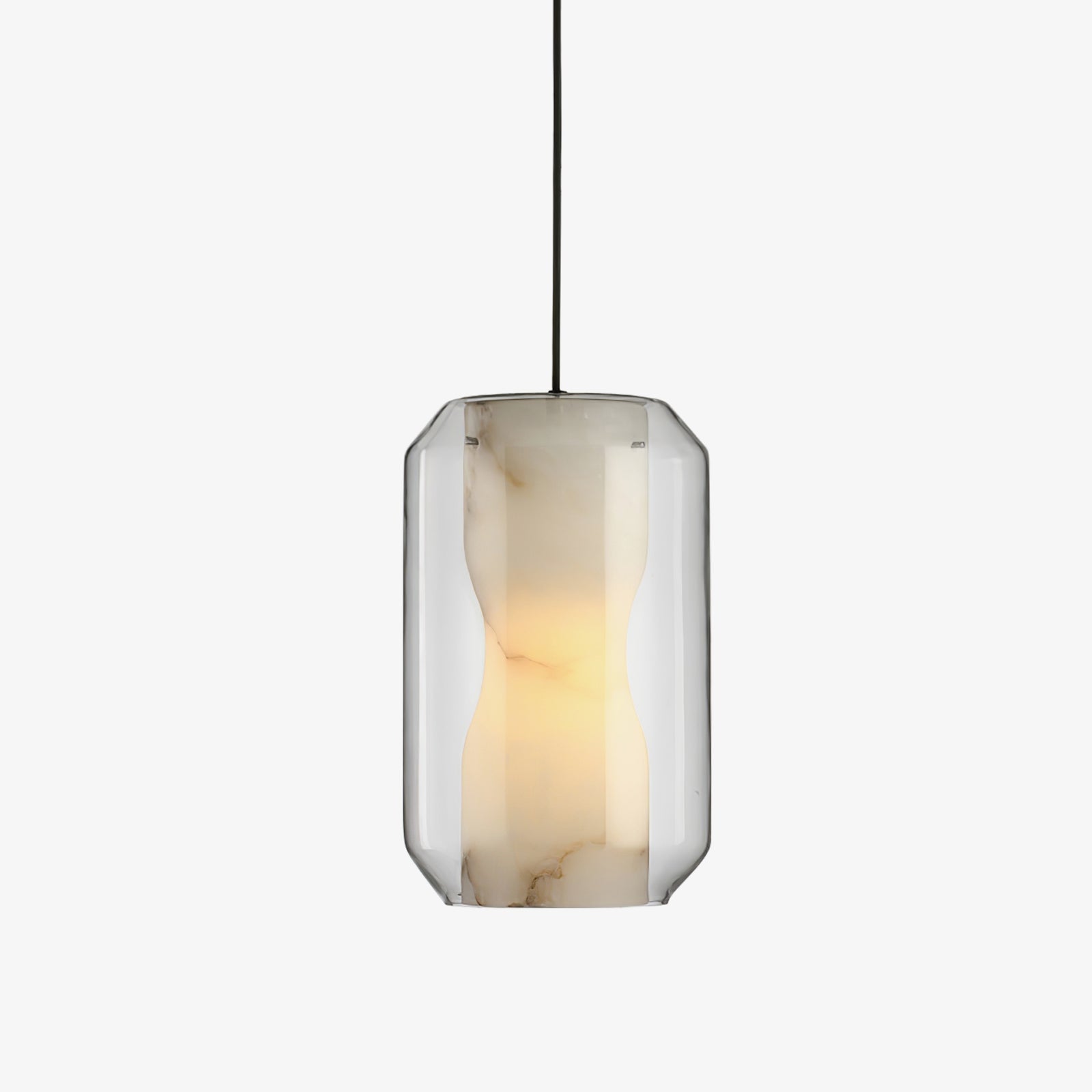 Edenborne Alabaster Glass Cylinder Pendant Light