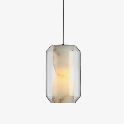 Edenborne Alabaster Glass Cylinder Pendant Light