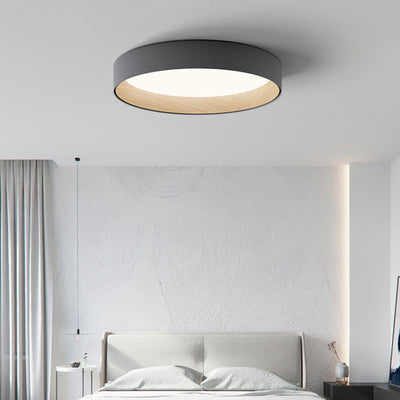 Arisha Modern Round Flush Mount Ceiling Light - Neutral Decor