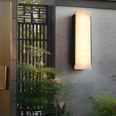 Felcia Rectangular Metal LED Modern Steel Outdoor Wall Lights