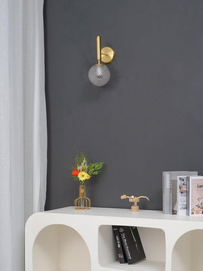 Kynlo Wall Lamp Plug In Glass Globe Nordic