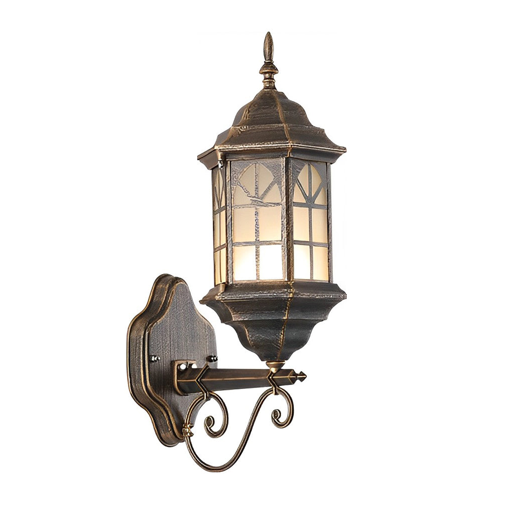 Blesed Retro LED Solar Aluminum Outdoor Wall Lamp