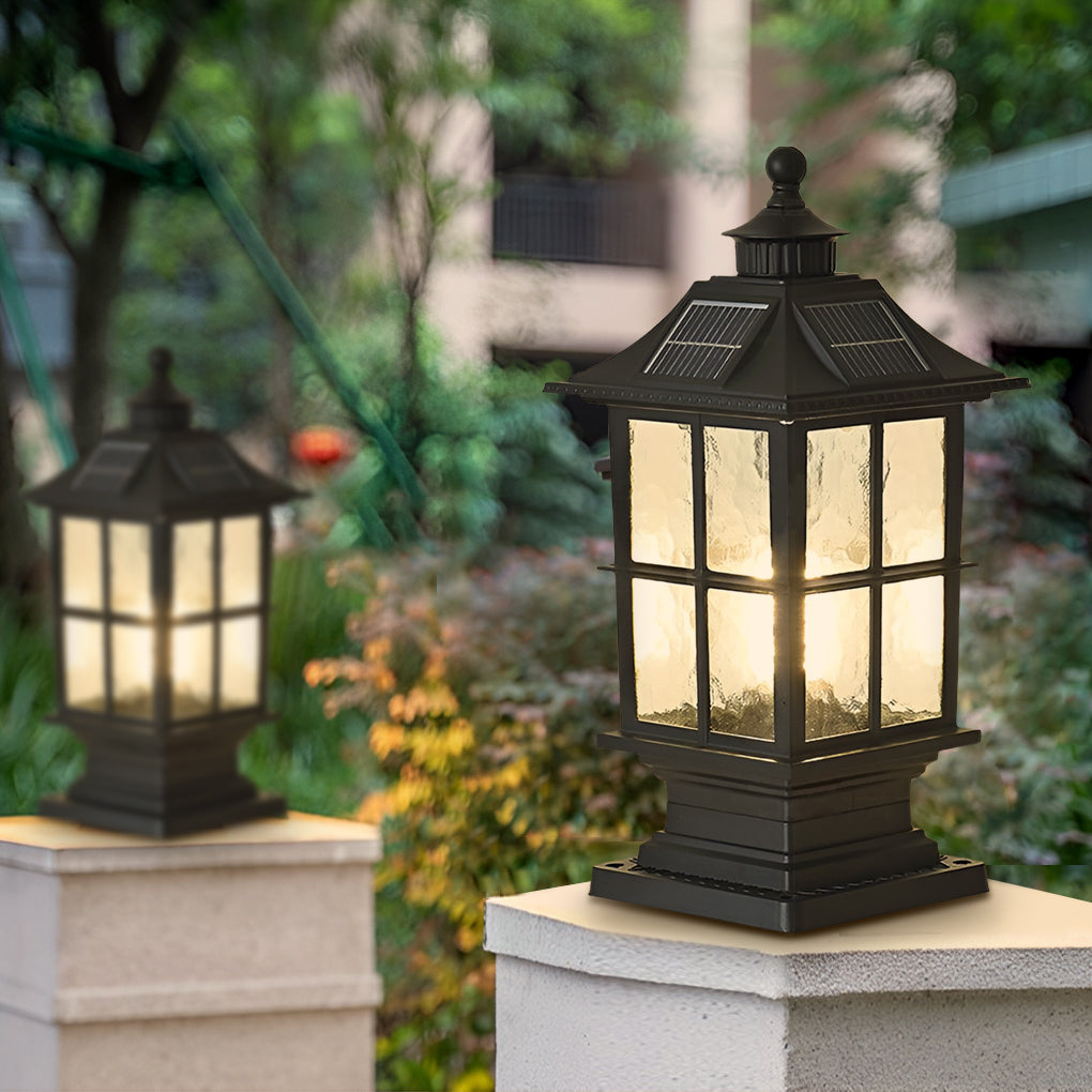 Blyth LED Modern Solar Aluminum Outdoor Post Caps Light