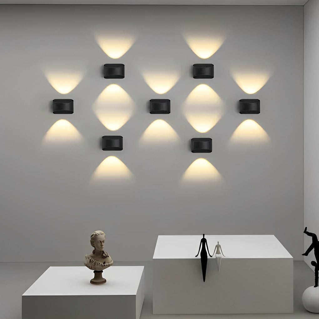 Audey Unique LED Modern Aluminum Outdoor Wall Lights