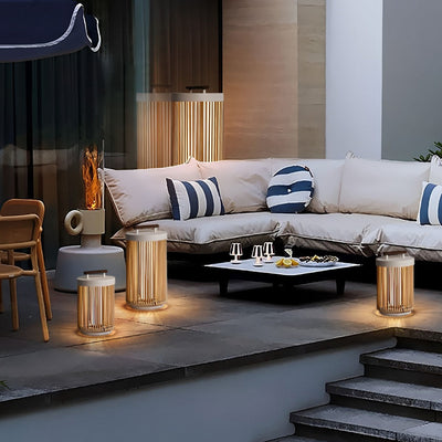 Lamont Handmade LED Modern Portable Steel Outdoor Lanterns