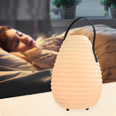 Lelie Round LED Timing USB Portable PE Outdoor Lanterns