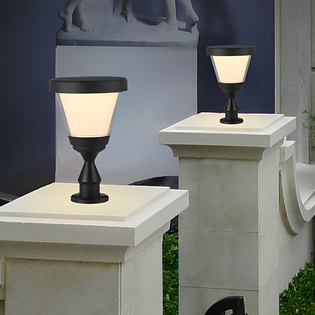Nssia LED Modern Aluminum Outdoor Post Pillar Lights