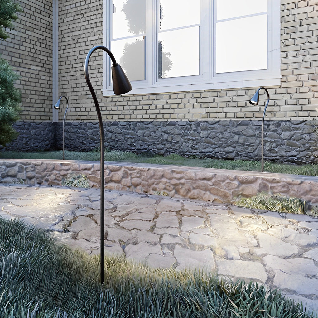 Miriam Arched LED Aluminum Outdoor Pathway Lights