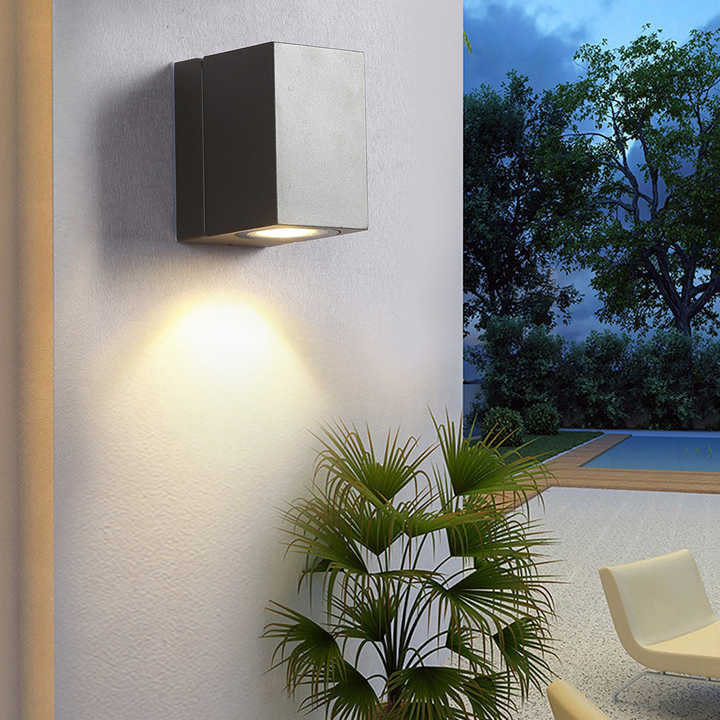 Constnt Square Sensor LED Aluminum Outdoor Wall Spot Lights