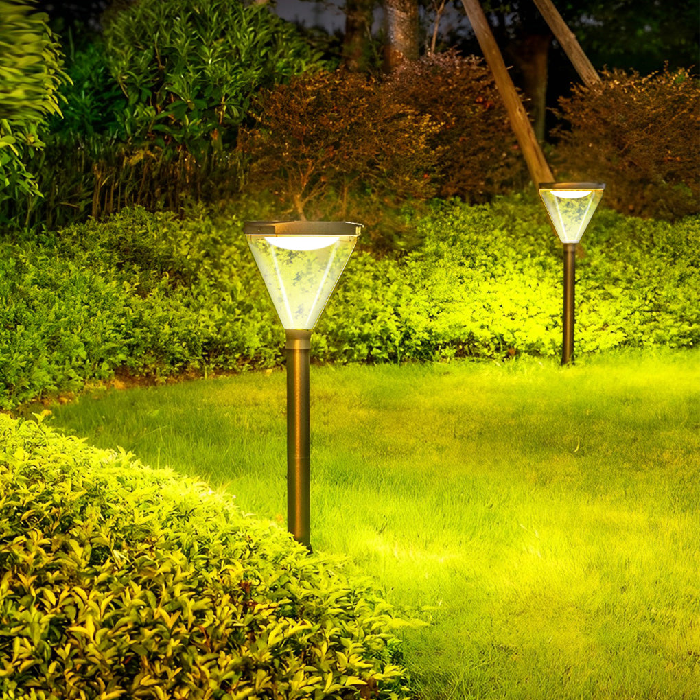 Elaine Modern Solar Aluminum Outdoor Lawn Lamp
